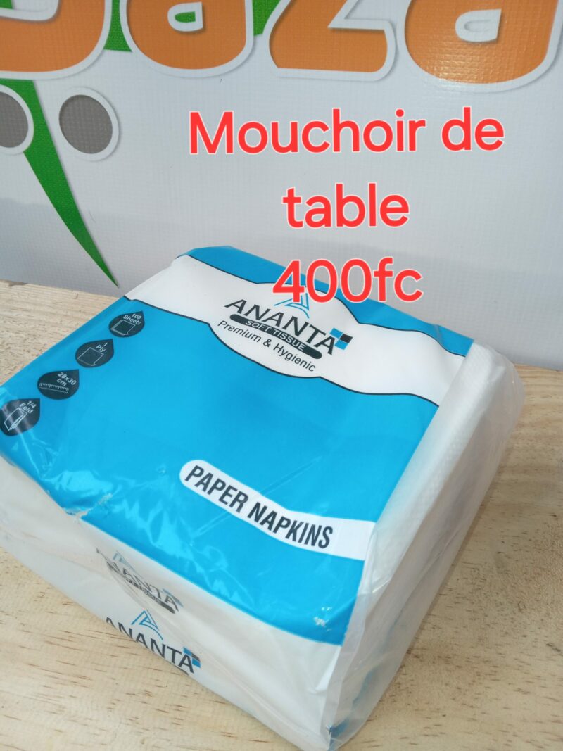 Mouchoirs de table, votre allié propreté