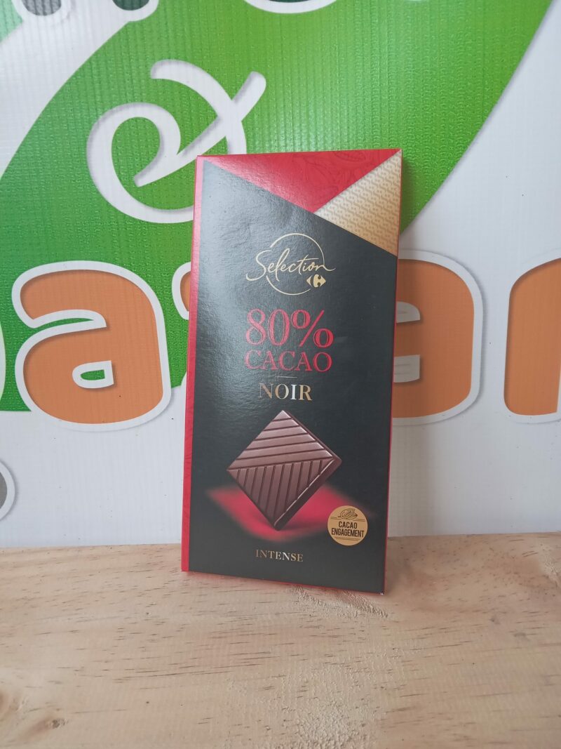 Chocolat noir 80% Cacao